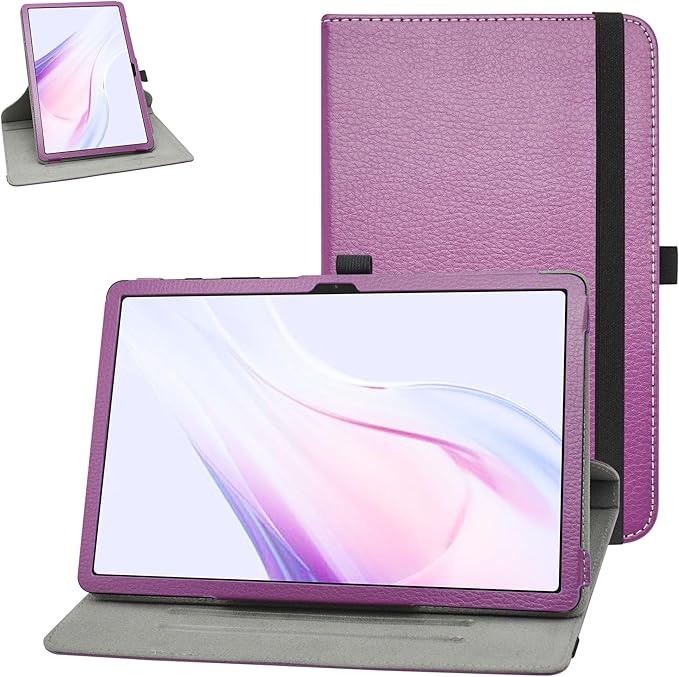 MAMA MOUTH for Galaxy Tab A9 Plus Rotating Case,360 Degree Rotary Stand with Cute Pattern Cover for Samsung Galaxy Tab A9 Plus 2023 (SM-X210 /SM-X215 /SM-X216) 11" Tablet,Purple