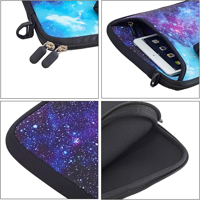 RICHEN 14-15.6 Inch Galaxy Laptop Shoulder Bag Messenger Bag Case Notebook Handle Sleeve Neoprene Soft Carpet Tablet Travel Accessories Pocket