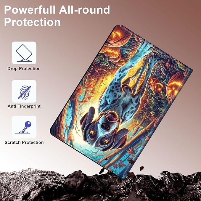 Case for Samsung Galaxy Tab S10 Plus/ S9 FE Plus/ S9 Plus 5G Tablet 12.4'', Slim PU Leather Stand Cover with Auto Wake/Sleep, Multi-Angle Viewing & Shockproof, Shorthaired Pointer