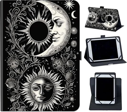 Case for Lenovo Tab P11 Pro Gen 2 11.2" 2022,Mxfdegf 360 Degree Rotating Stand and Magnetic Closure Case for 11.2 inch Lenovo Tab P11 Pro 2nd Generation,Soon Moon Stars Black