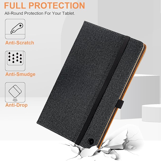 for Samsung Galaxy Tab A9 Plus Case Multiangle Stand for Samsung Tab A9 Plus Tablet Case 11 Inch SM-X210/SM-X216/SM-X218,Black