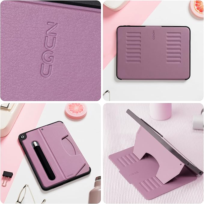 ZUGU CASE for 10.2 Inch iPad 7th / 8th / 9th Generation Case (2021/2020/2019), Protective, Thin, Sleek Design, Magnetic Stand, Sleep/Wake Cover, Magnetic Cover, Berry Purple