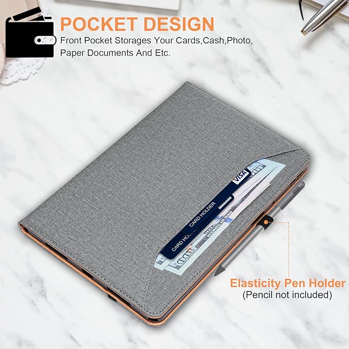 for Lenovo Tab M11 Case with Pen Holder,for Lenovo M11 Tablet Case with Hand Strap 11 Inch TB330FU 2024,Gray