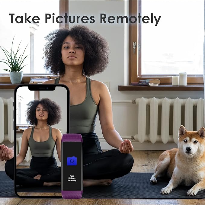 threesheep Fitness Tracker for Men and Women,Fitness Watch Waterproof with Activity Tracker and Sleep Monitor,Smart Watch for Android and iOS Phones(Purple)……