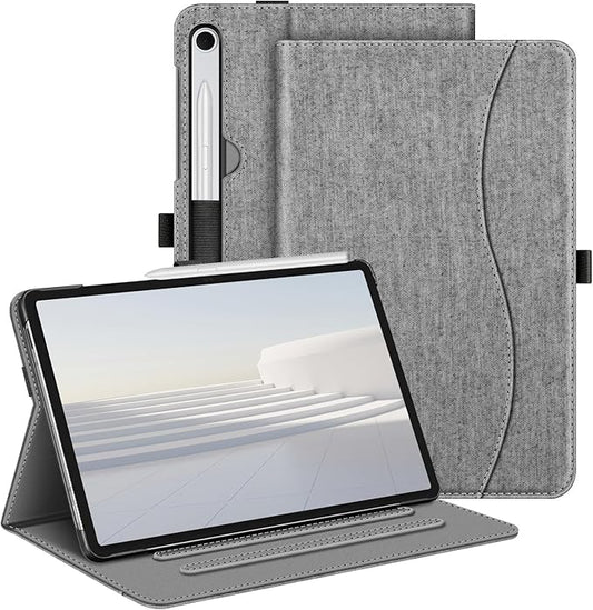 Fintie Case for Samsung Galaxy Tab S10 Lite/ S10 FE/ S9 FE 5G 10.9 Inch/Tab S9 11 Inch with S Pen Holder, Multi-Angle Viewing Protective Cover with Pocket, Auto Sleep/Wake, Grey