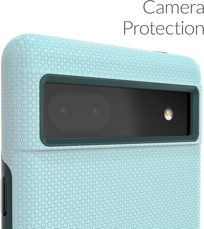 Crave Dual Guard for Google Pixel 6a Case, Shockproof Protection Dual Layer Case for Google Pixel 6a - Aqua