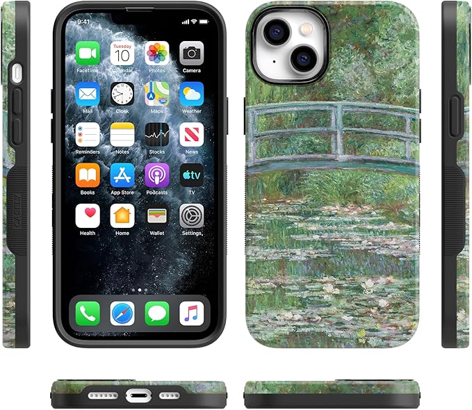 Casely iPhone 14 Case | Monet’s Bridge | The Met Museum Phone | Compatible with MagSafe | Bold Protective Design