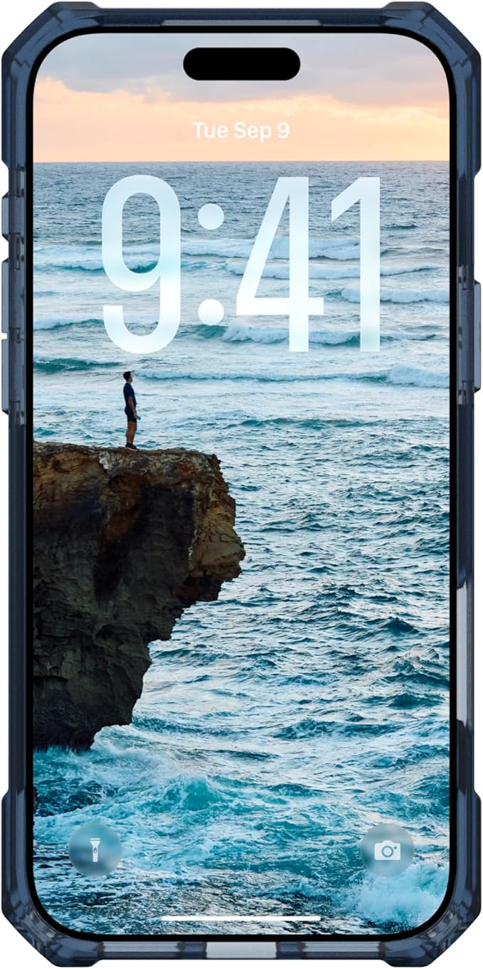 URBAN ARMOR GEAR UAG Designed for iPhone 17 Pro Max Case Essential Armor - Compatible with MagSafe Translucent Military Grade Protective Cover, Cloud Blue