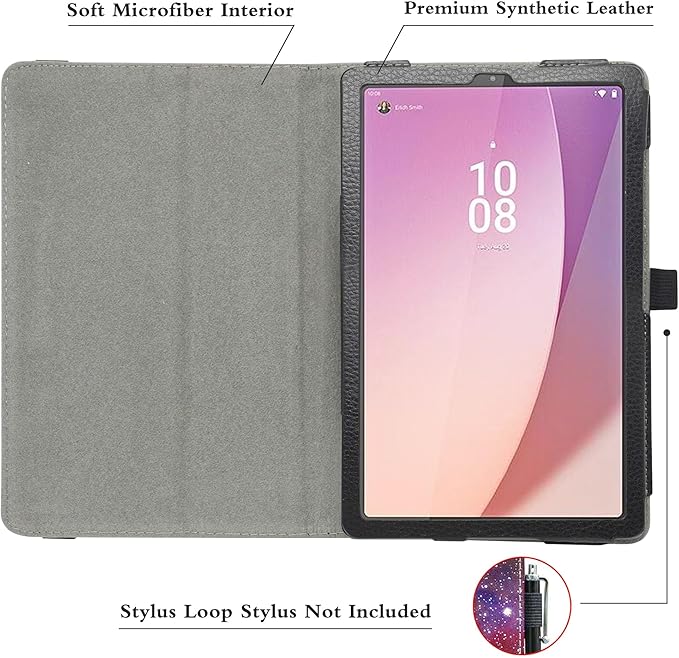 Bige for Lenovo Tab M9 Case,PU Leather Folio 2-Folding Stand Cover for Lenovo Tab M9 (TB-310FU, 2023 Released) 9" Tablet,Galaxy