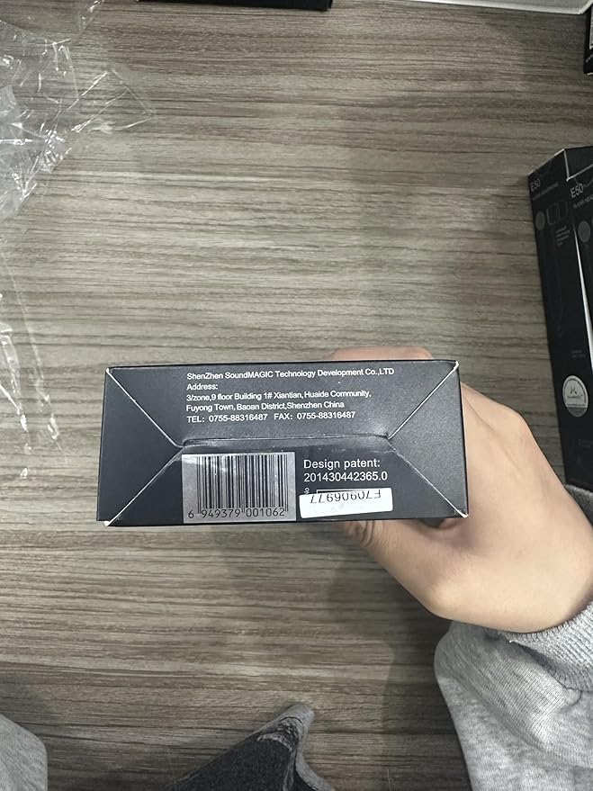 SoundMAGIC E50 Wired Earbuds No Microphone in Ear Monitor HiFi Earphones Noise Isolating Headphones Comfortable Fit Black Gold