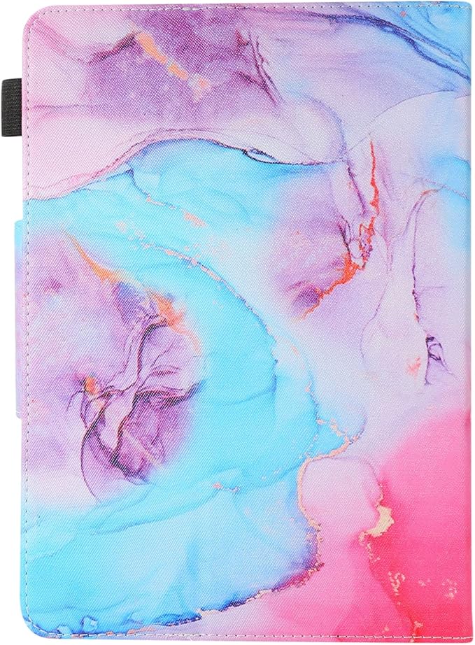 JZCreater 10 Inch Tablet Case, Universal 10 10.1 Inch Android Tablet Cover, Multi-Angle Viewing Stand Case for 9.5-10.5 Inch Tablet, Colored Marble