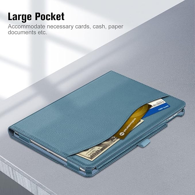 Fintie Case for iPad 9th / 8th / 7th Generation (2021/2020/2019) 10.2 Inch - [Corner Protection] Multi-Angle Viewing Stand Cover with Pocket & Pencil Holder, Auto Sleep Wake, Ocean Blue