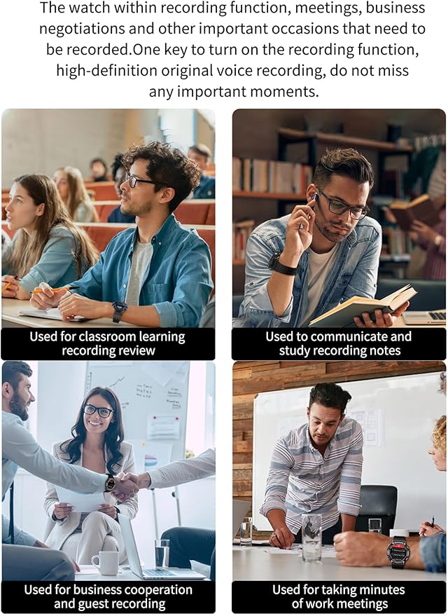 ZJX Smart Watch with Earbuds, 1.52-inch Full Touch HD Screen Metal Body, TWS Sports Earbuds Smart Watch Three-in-one，Support Custom Dial, Local Music Storage, Health Monitoring, Message Notification