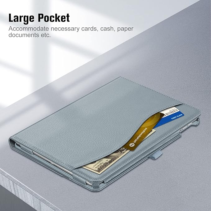 Fintie Case for iPad 9th / 8th / 7th Generation (2021/2020/2019) 10.2 Inch - [Corner Protection] Multi-Angle Viewing Stand Cover with Pocket & Pencil Holder, Auto Sleep Wake, Cloudy Blue