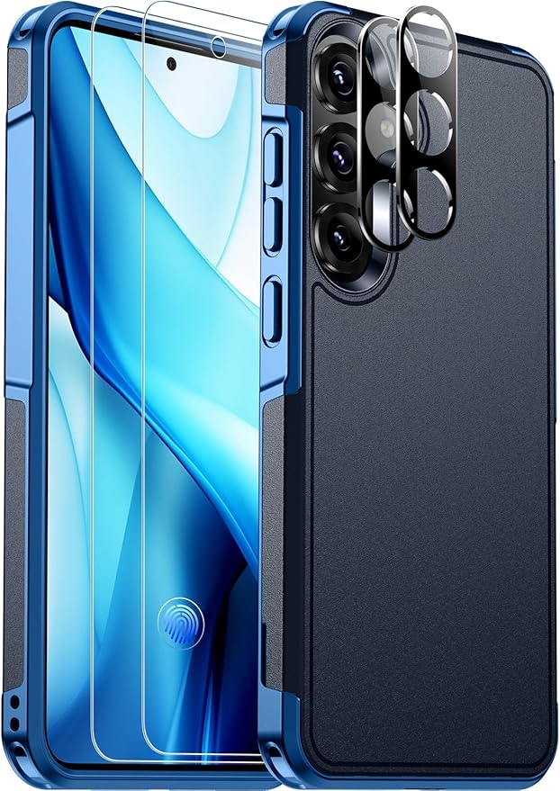 Red2Fire for Samsung Galaxy S25 Case, [Military Grade Drop Protection] Heavy Duty Full Body Shockproof Protection Non-Slip Phone Case for S25 Case 6.2 inch,Seablue