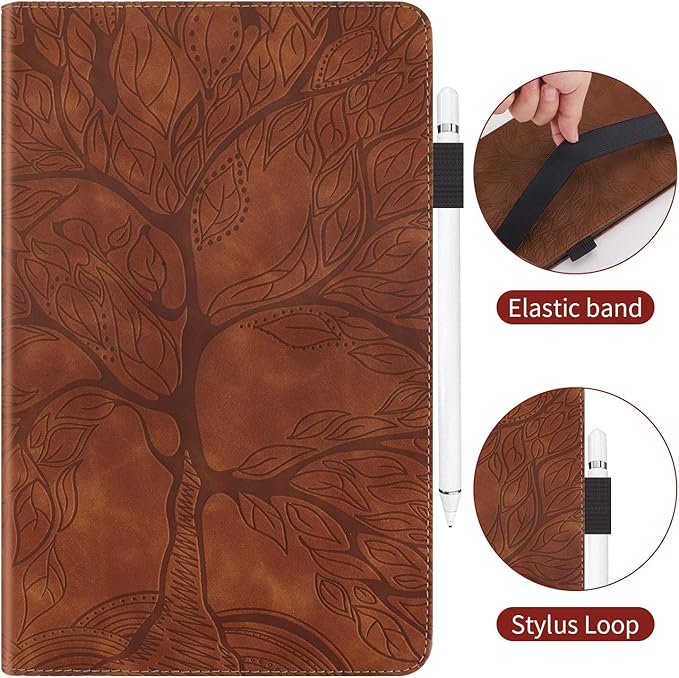 Case for Lenovo Tab M10 HD 2nd Gen 10.1 Inch 2020 Case Premium PU Leather Folio Stand Cover with Pen Holder Card Pocket for Lenovo Tab M10 HD 2nd Gen 10.1" TB-X306F / TB-X306X – Brown