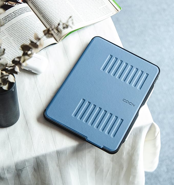 ZUGU Case for iPad Pro 12.9 Case 5th / 6th Generation Stand 2021/2022, Slim Protective Cover with Wireless Apple Pencil Charging, Magnetic Stand & Sleep/Wake Magnetic Cover, Slate Blue