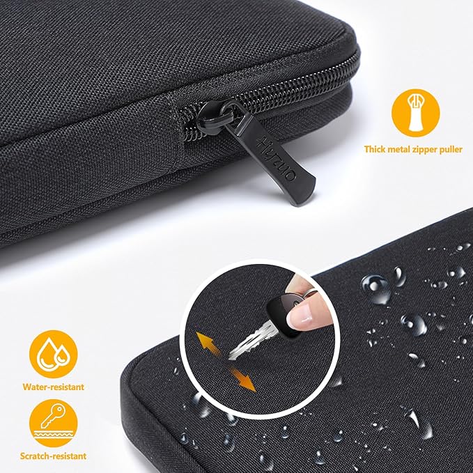 HYZUO 13 Inch Laptop Sleeve Bag Set for MacBook Air 13 M4/M3/M2/M1 2025-2018, MacBook Pro 13 M2/M1 2025-2016, iPad Pro/Air 13, XPS 13, Surface Pro, Notebook Case for 12"-13" Tablet