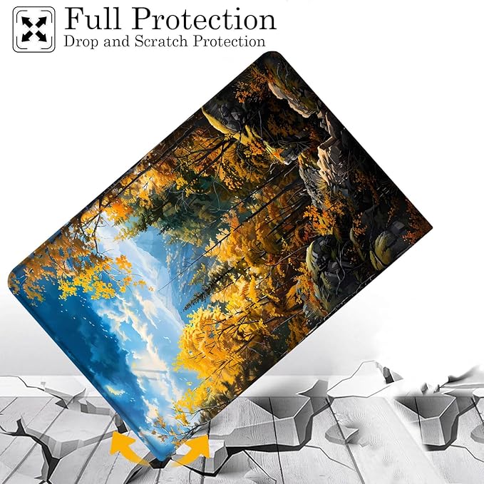 Case for Samsung Galaxy Tab A9+ 11 Inch 2023 Release (SM-X210/X216/X218), Adjustable Stand Auto Wake/Sleep Smart Case for Galaxy Tab A9 Plus Tablet - Mountain Forest