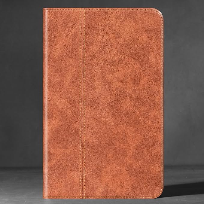 for Samsung Galaxy Tab A 10.1 inch Case 2019 Model(SM-T510/T515/T517) Genuine Leather Cover Protective Shell.Brown