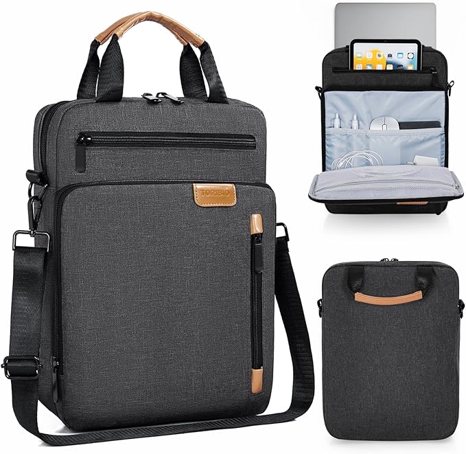 13.3-14 Inch Laptop Sleeve Bag, Padded Carrying Case for MacBook Pro M3/M2 14" /13", MacBook Air 13.6" M3/M2 2024/2022, Surface Pro AI PC/9/8 13",Protective Bag with Accessory Pocket, Grey