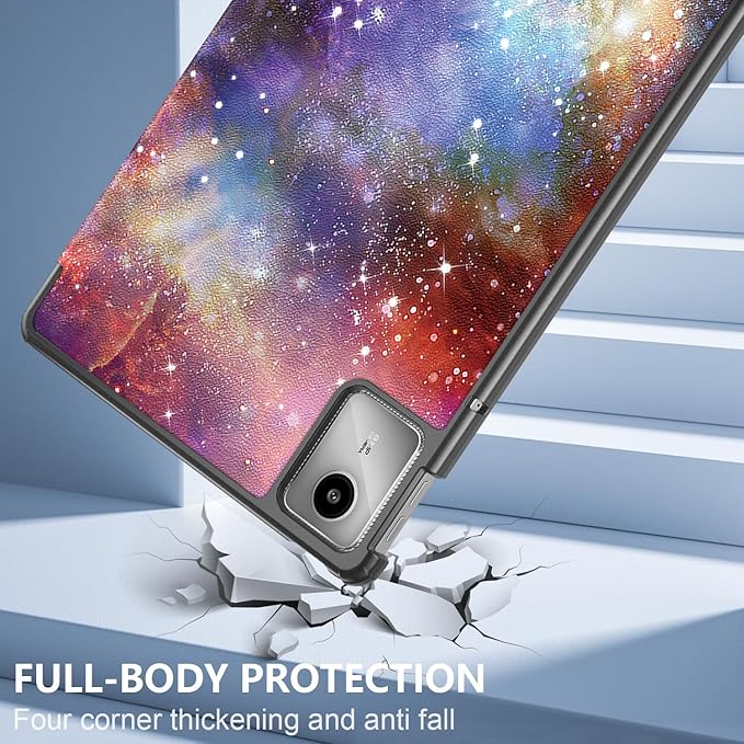 Case Compatible with Lenovo Tab M11 2023 TB-330FU / Lenovo Xiaoxin Pad 2024 TB-331FC 11 Inch Tablet,Slim Lightweight Trifold PC Cover with Auto Wake/Sleep Function,Galaxy