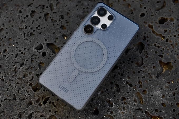 URBAN ARMOR GEAR UAG Designed for Samsung Galaxy S25 Case 6.2" DOT - Compatible with Magnetic Charging Slim Transparent Rugged Military Drop Tested Protective Cover, Cloud Blue