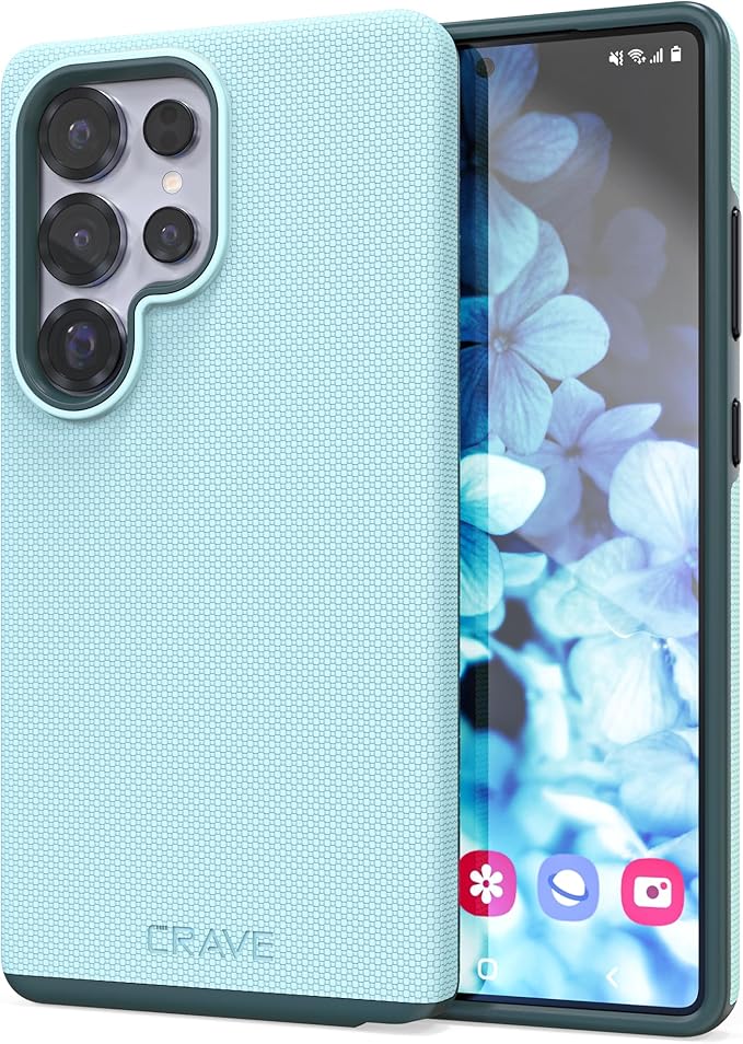 Crave Dual Guard Compatible with Samsung Galaxy S25 Ultra Case, Shockproof Protection Dual Layer Case for Samsung Galaxy S25 Ultra - Aqua