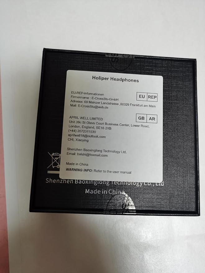 Wired Headphones, Dual Driver Wired Earbuds with Extra Bass, Wrap Around Over Ear Earphones with Hook, Small Plug in Ear Buds, 1.2m Braided Cord 3.5mm Jack