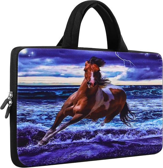 iColor 14 15 15.4 15.6 inch Laptop Handle Bag Computer Protect Case Pouch Holder Notebook Sleeve Neoprene Cover Soft Carring Case for MacBook Dell Lenovo Toshiba HP Chromebook ASUS Acer Horse ICB-04