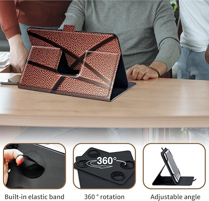 Case for Lenovo Tab P11 Pro Gen 2 11.2" 2022,Mxfdegf 360 Degree Rotating Stand and Magnetic Closure Case for 11.2 inch Lenovo Tab P11 Pro 2nd Generation,Basketball