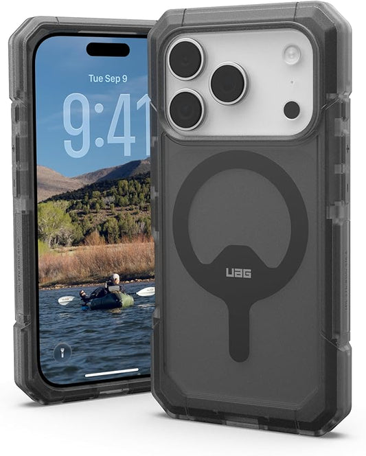URBAN ARMOR GEAR UAG Designed for iPhone 17 Pro Case Trooper - Compatible with MagSafe Full Body with Port Protection Transparent Military Grade Full Body Protective Cover, Ash