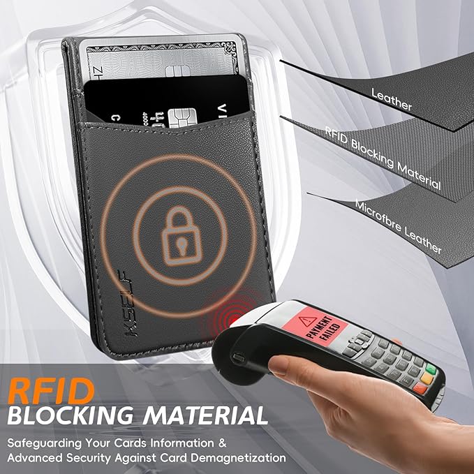 for iPhone 16 Leather Wallet Case, Compatible with Magsafe, 2 in 1 Detachable Magnetic Card Holder, RFID Blocking Kickstand Credit Slots Flip Case for Men Women, Black