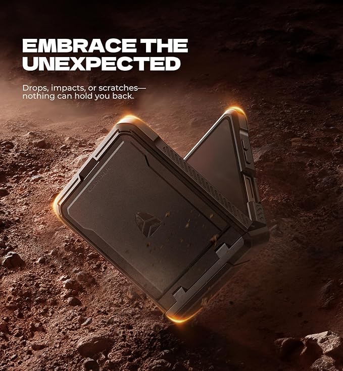 Dexnor for Samsung Galaxy Z Flip 7 Case with Dual Kickstands & Auto-Close Hinge Protection & Screen Protector, Full-Body Rugged Shockproof Protective Cover Bumper Cases for Galaxy Z Flip 7,Black