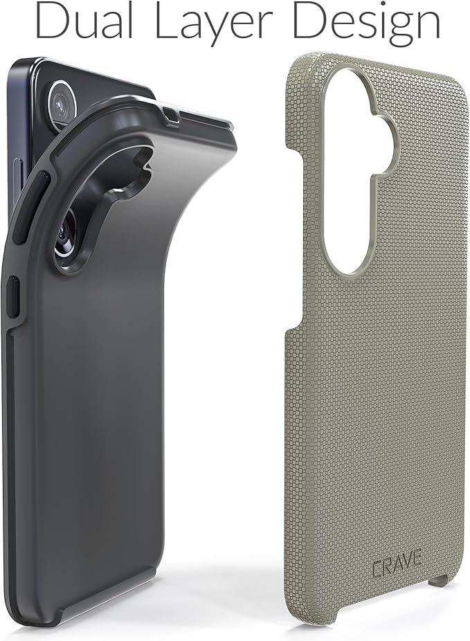 Crave Dual Guard for Samsung Galaxy S24 Case, Shockproof Protection Dual Layer Case for Samsung Galaxy S24 - Sand
