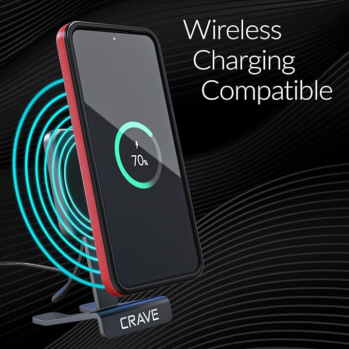 Crave Dual Guard Compatible with Samsung Galaxy S25 Case, Shockproof Protection Dual Layer Case for Samsung Galaxy S25 - Red