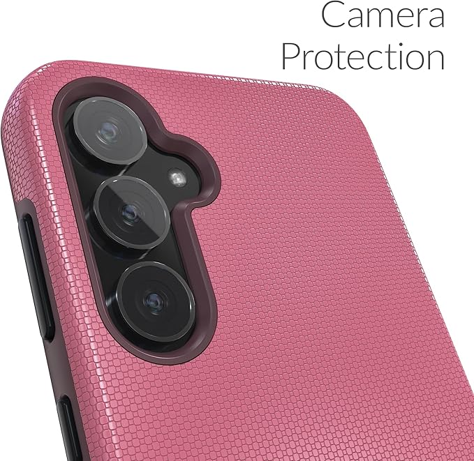 Crave Dual Guard Compatible with Samsung Galaxy S23 FE Case - Shockproof Protection with Dual Layer Design, Berry