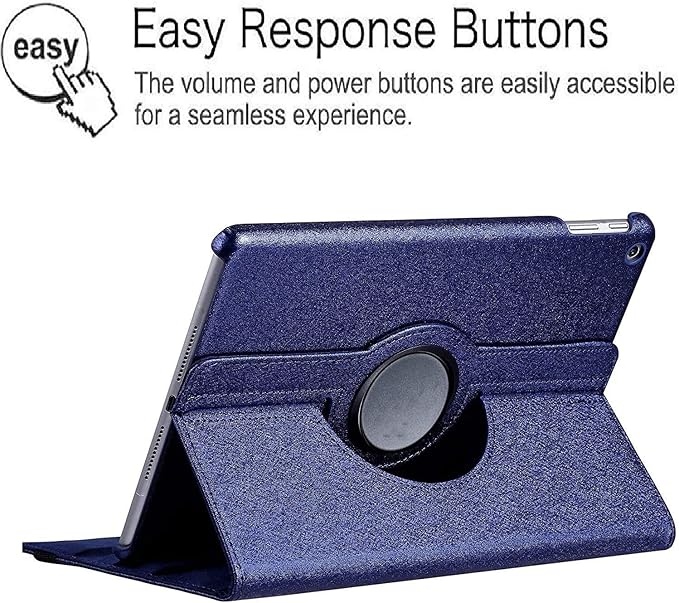 Case for Samsung Galaxy Tab A 10.1 2019, 360 Degree Rotating Stand Smart Case for Samsung Tab A 10.1 Inch Tablet [SM-T510/T515] 2019 Release (Dark Blue)