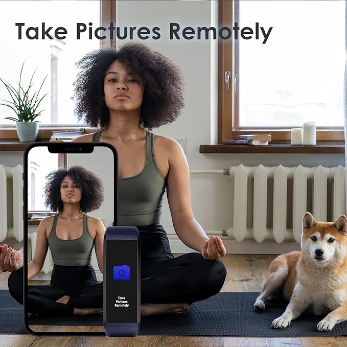 Fitness Tracker for Men and Women,Fitness Watch Waterproof with Activity Tracker and Sleep Monitor,Smart Watch for Android and iOS Phones(Blue)……