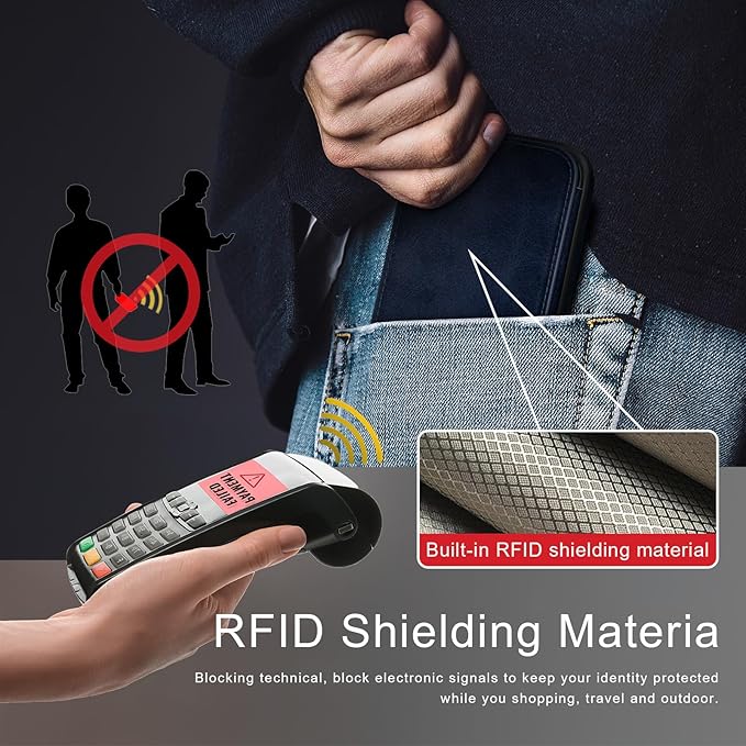 DJDUCK Designed for iPhone 14 Case Wallet with Card Holder, [Magnetic Clasp Cover] [RFID Blocking Leather Protection] Shockproof Women Men Cases 6.1 Inch for Apple 14 Dark Blue