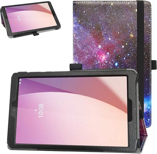 Bige for Lenovo Tab M8 4th Gen Case,PU Leather Folio 2-Folding Stand Cover for Lenovo Tab M8 (4th Gen) TB-300FU 8" Tablet(Only fit Lenovo TB-300FU),Galaxy