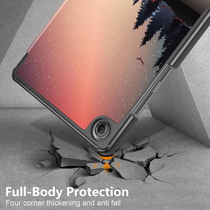 Case for Lenovo Tab One 8.7'' / Tab K9 Case, Folding Folio Ultra-Thin PU Leather Stand Case Cover with Auto Wake/Sleep for Lenovo Tab K9 8.7 Inch Dusk