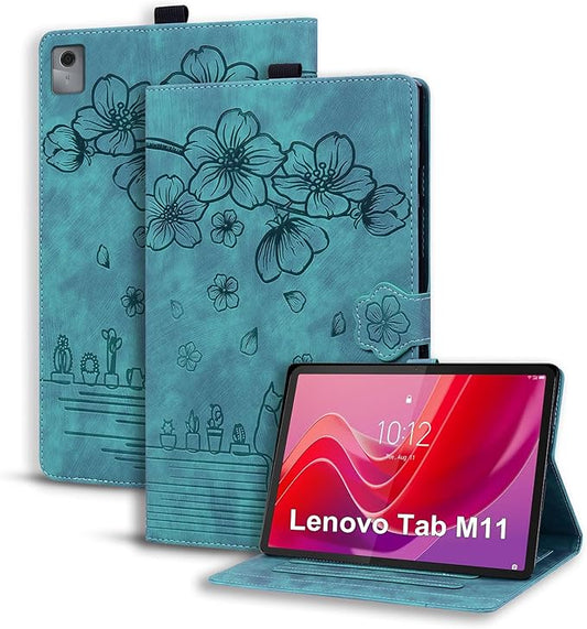 Case for Tab M11 / Tab K11 LTE 11 inch Tablet 2024, Tab m11 11" Tablet Case PU Leather with Pen Holder Magnectic Cover Folio Stand for Model TB330FU- Green