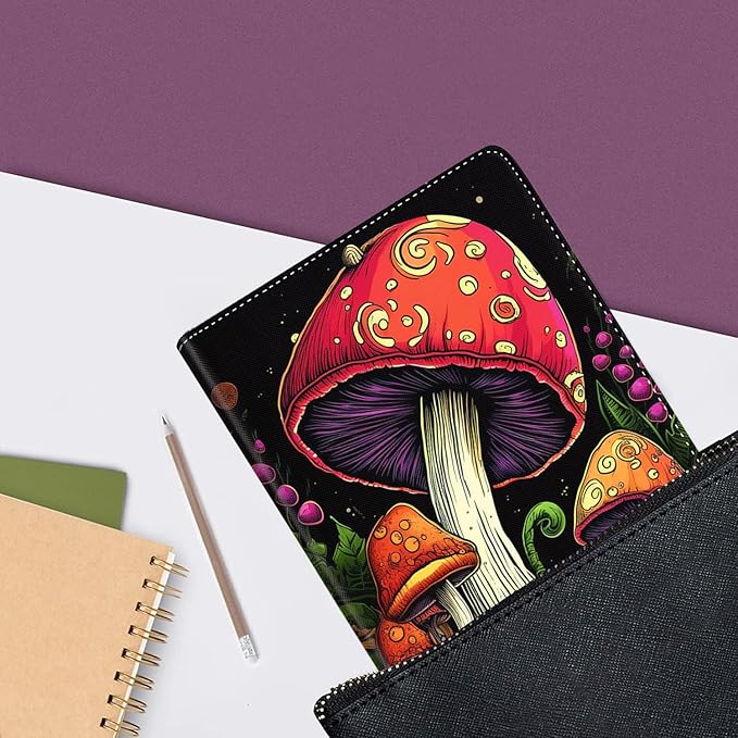 Case for Samsung Galaxy Tab A9 Plus 11 inch 2023，Slim Fit Foldable Standing Cover Case with Auto Sleep/Wake for Galaxy Tab A9+ 11’2023 (SM-X210/X216/X218)，Retro Mushroom
