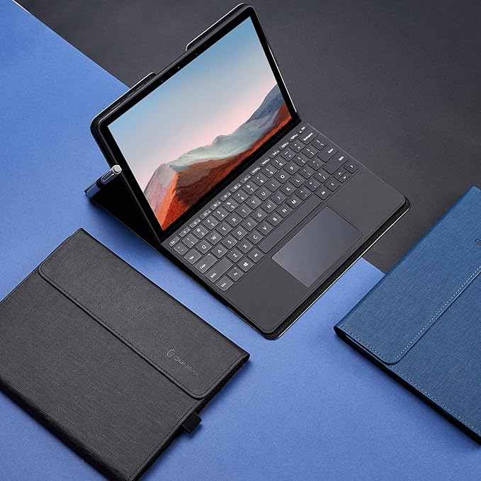 Omnpak Microsoft Surface Pro 7 Case,Protective Case for 12.3 Inch Surface Pro 7 Plus, Surface Pro 7, Surface Pro 6, Pro 5, Pro 4 Compatible with Type Cover Keyboard(Keyboard not Included)