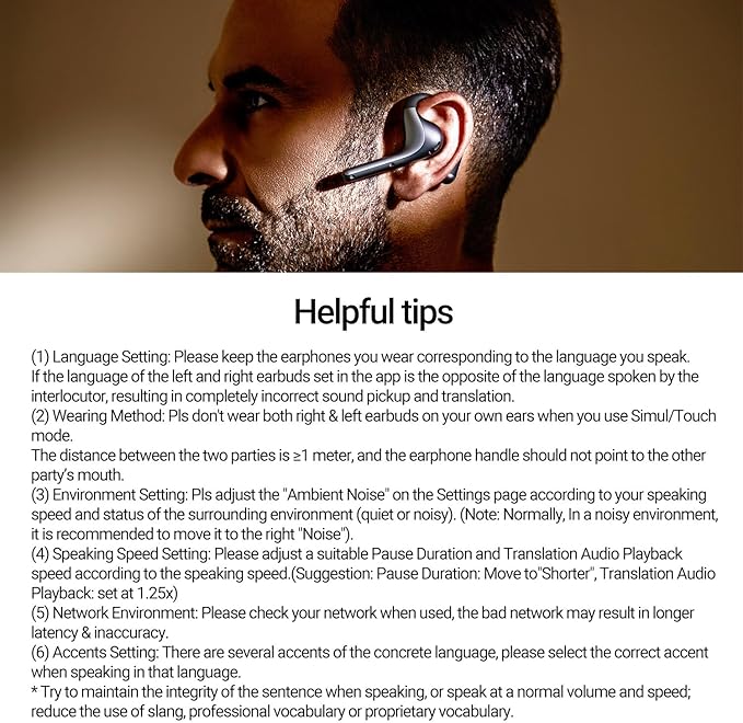 Timekettle W4 Pro AI Interpreter Earbuds(Grey),Translator Device Supporting 40 Languages,Translator Earbuds for Call and Video Translation,APP Work with iOS and Android