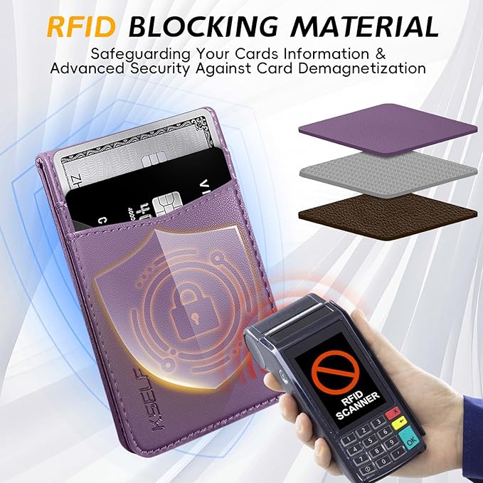 for iPhone 16 Pro Max Leather Wallet Case, Compatible with Magsafe, 2 in 1 Detachable Magnetic Card Holder, RFID Blocking Kickstand Credit Slots Flip Case for Men Women, Purple