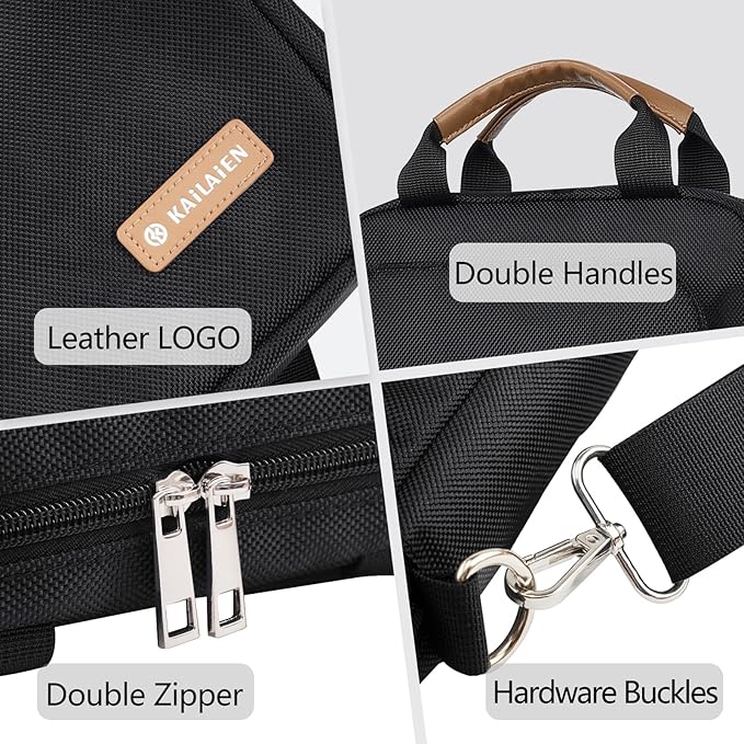 7-9 Inch Tablet Sleeve Bag, Ipad Bag for iPad mini 6/5/4/3/2,Samsung Galaxy Tab A7 Lite 8.7" / Tab A 8.0",Kindle 2022/10/9/8/7/6,eReader,with Removable Shoulder Strap (Black)