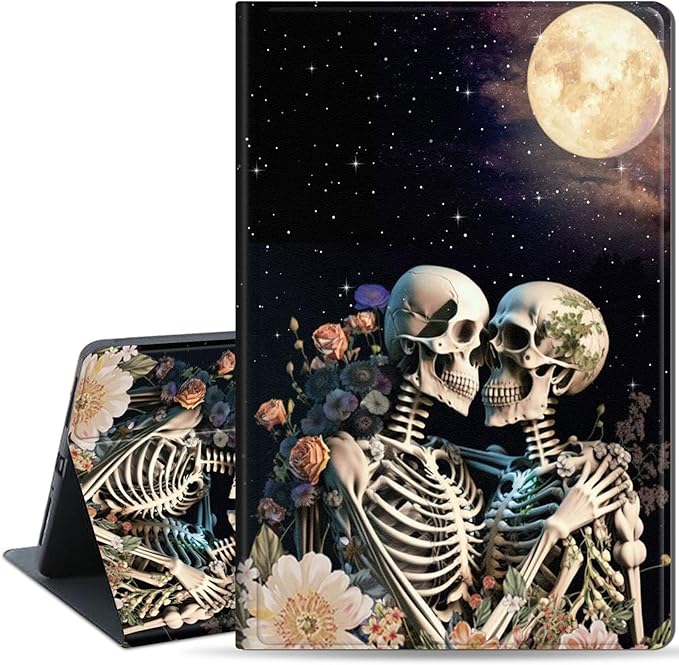 Slim Case for Samsung Galaxy Tab S10 FE / S9 FE 5G 10.9" & Tab S9 11", PU Leather Protective Cover, Multi-Angle Stand, Auto Sleep/Wake, Love to Embrace