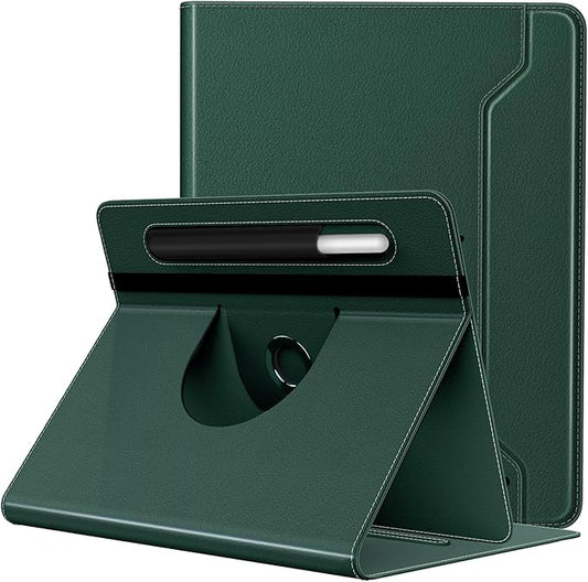 TiMOVO Universal Case for 9-11 Inch Tablet, 360 Degree Rotating Stand Protective Cover with Pen Pocket for 9 10 10.1 Inch Android Touchscreen Tablet, Midnight Green